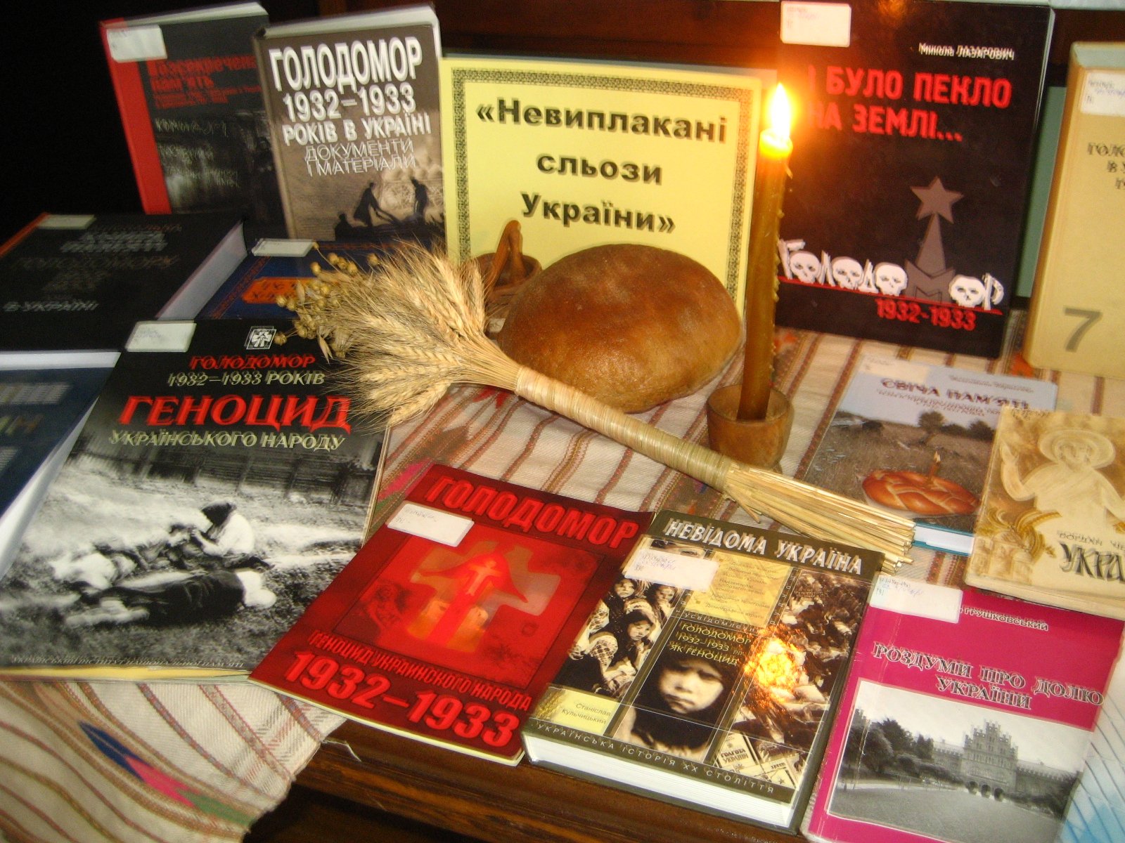 Сформовано книжкову виставку «Невиплакані сльози України»