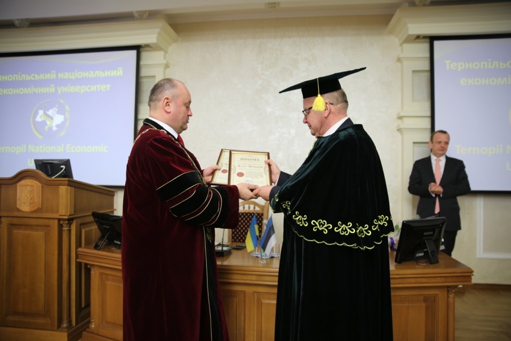 Ректор Естонської бізнес-школи Арно Алманн – Почесний доктор ТНЕУ (Doctor Honoris Causa)