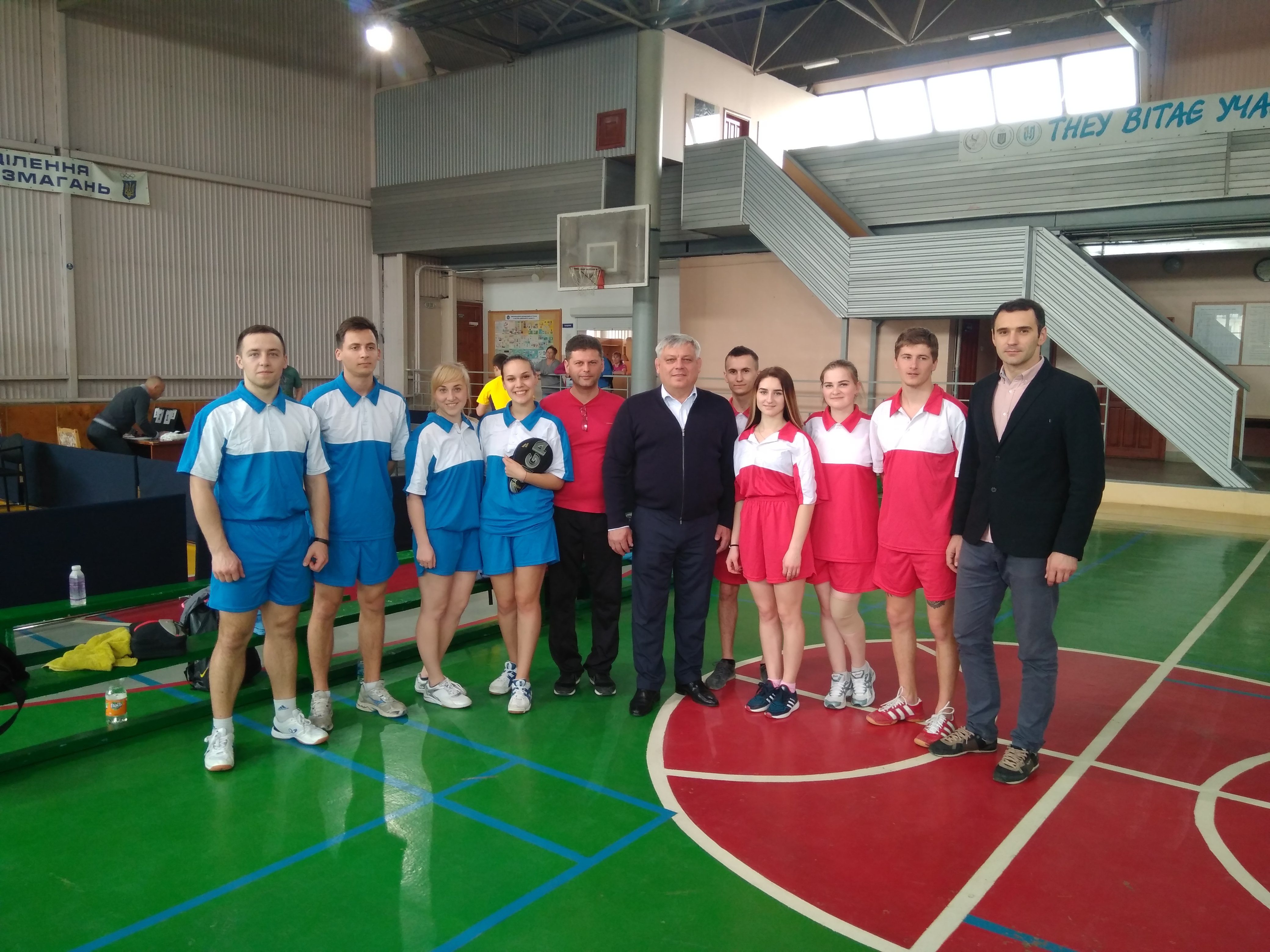 Вітаємо учасників змагань з настільного тенісу!