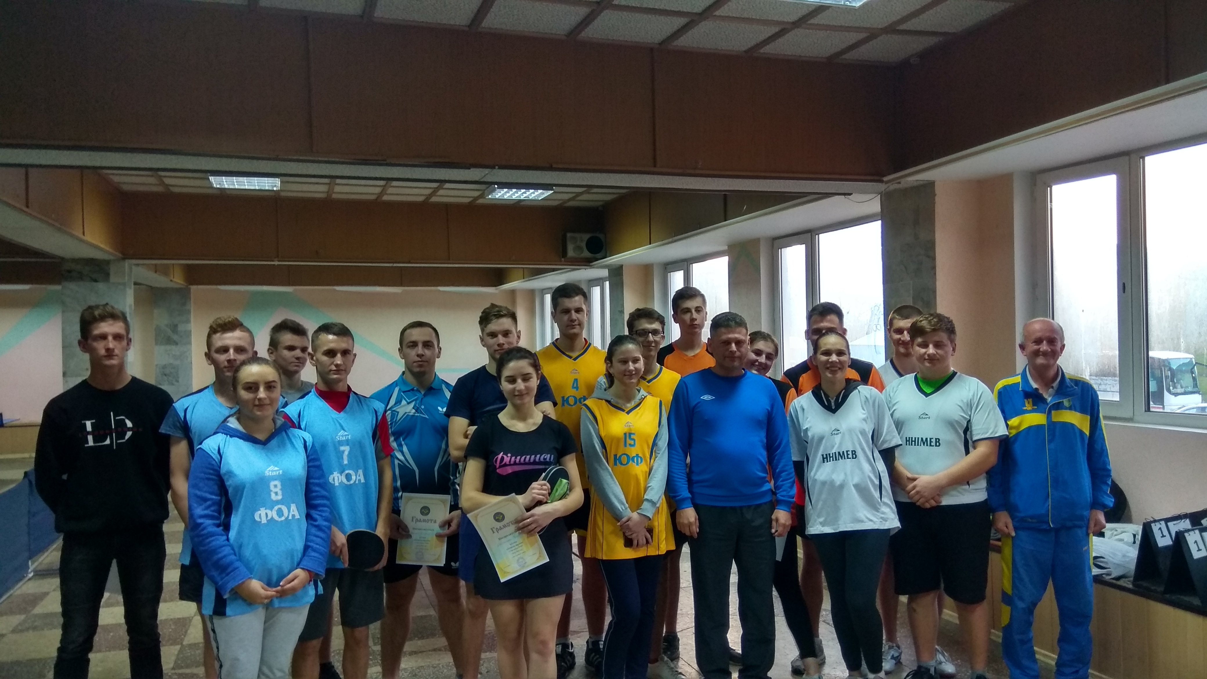 Вітаємо учасників змагань Спартакіади ТНЕУ з настільного тенісу!