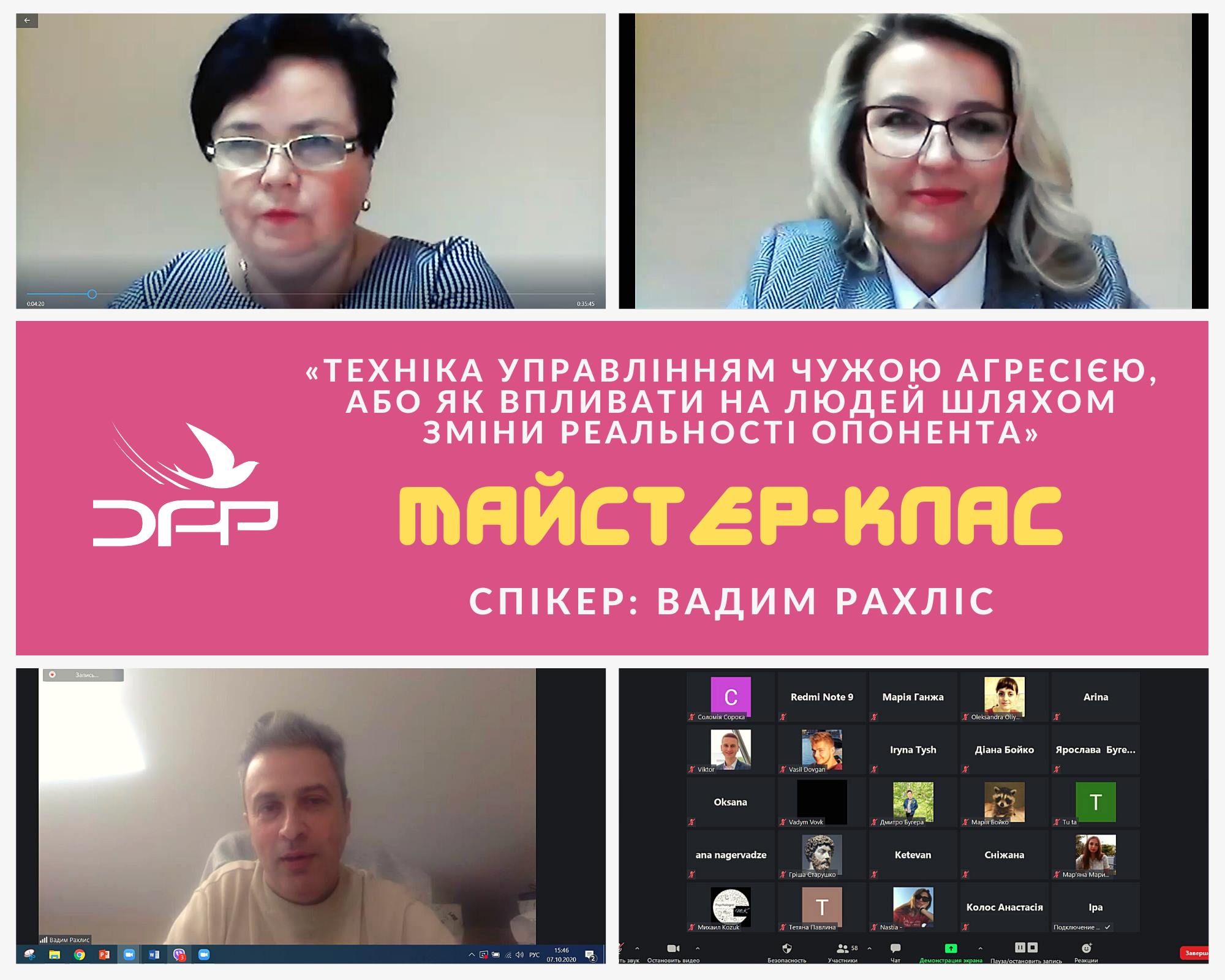 «Техніка управління чужою агресією, або як впливати на людей шляхом зміни реальності опонента»