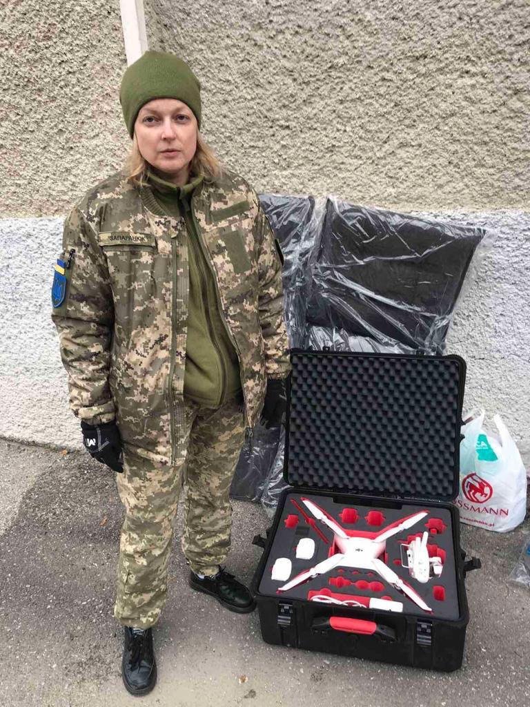 Військовий квадрокоптер для потреб захисників від ЗУНУ