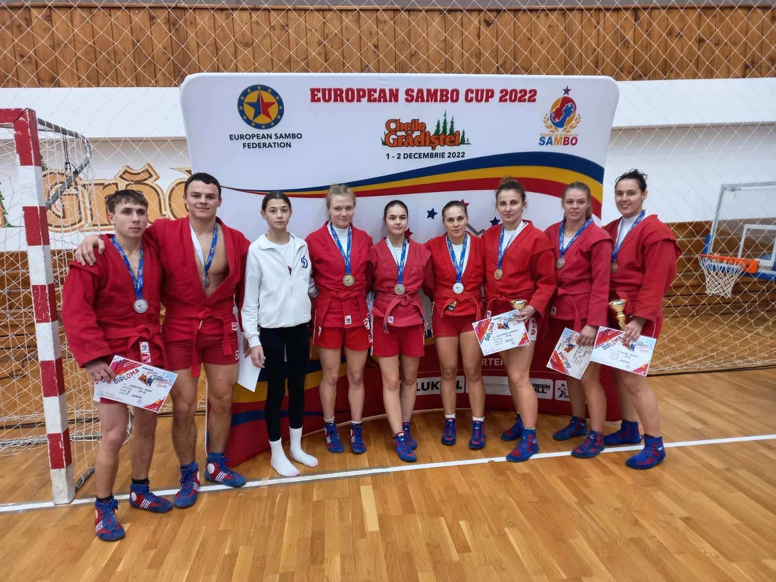 Спортсмени ЗУНУ вибороли 5 медалей на кубку Європи з боротьби самбо
