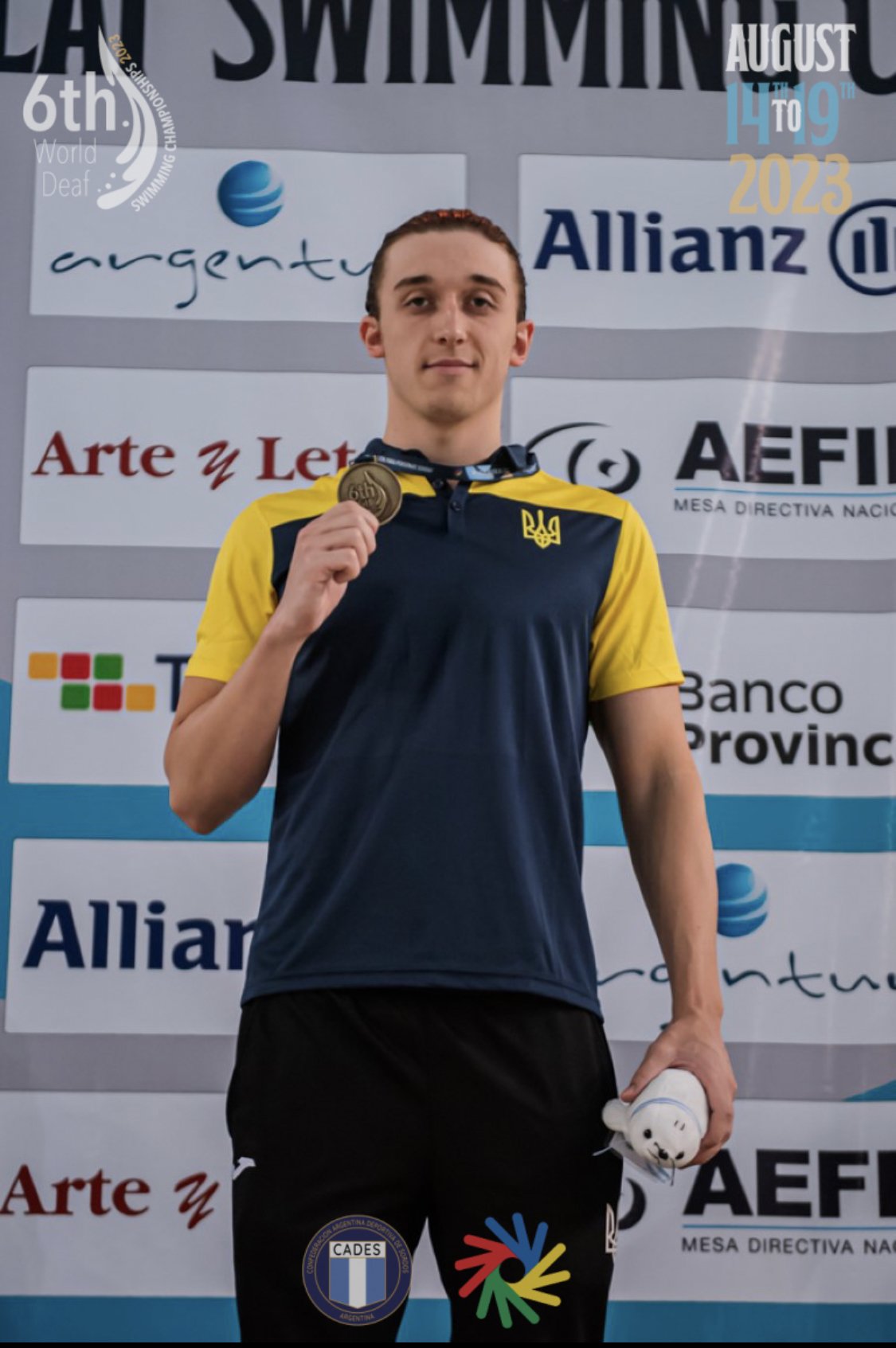 Золото на чемпіонаті світу-2023 з плавання серед спортсменів із порушенням слуху