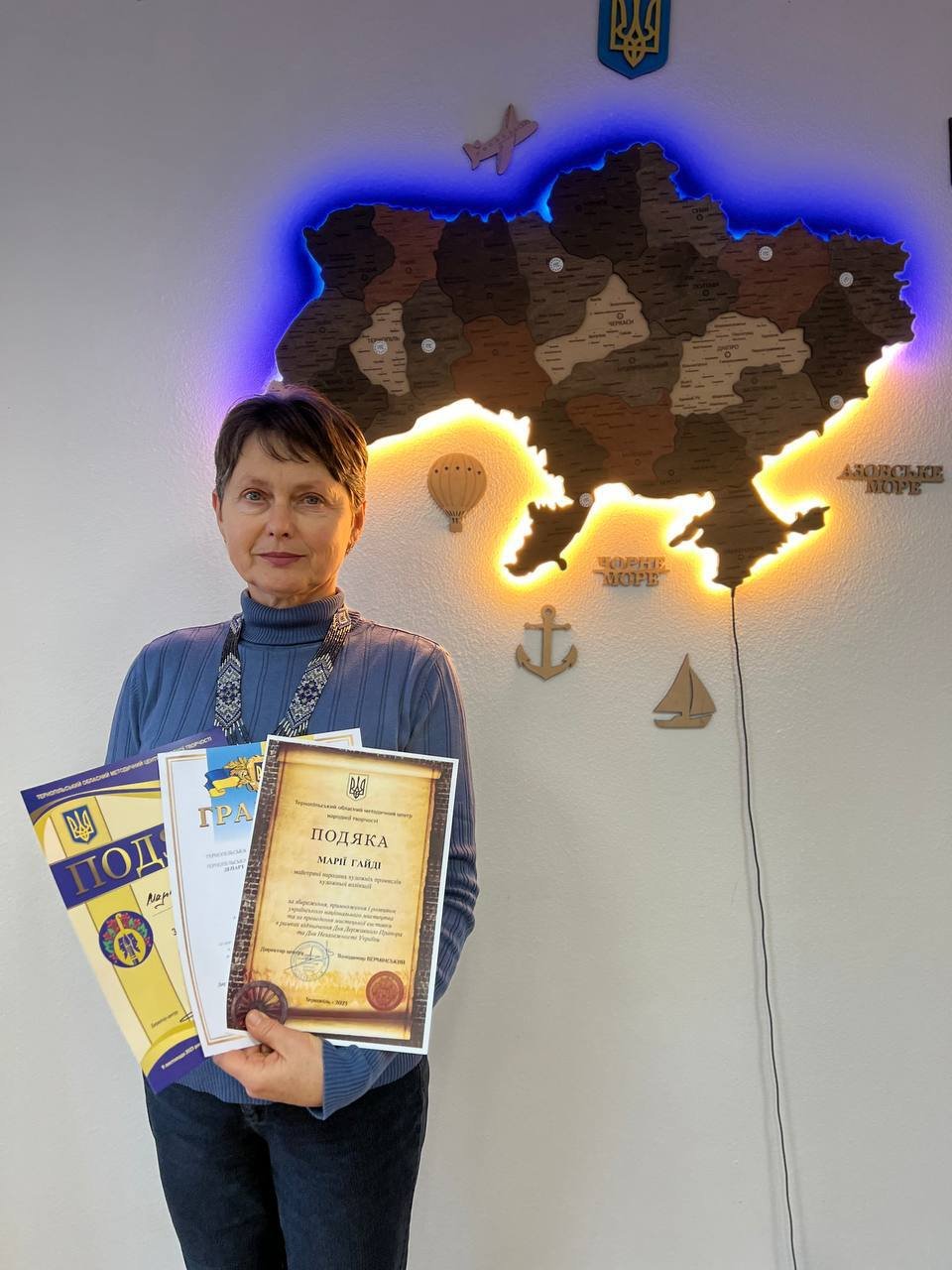 Фахівець відділу творчої самореалізації та виховання ЗУНУ отримала подяку департаменту культури та туризму