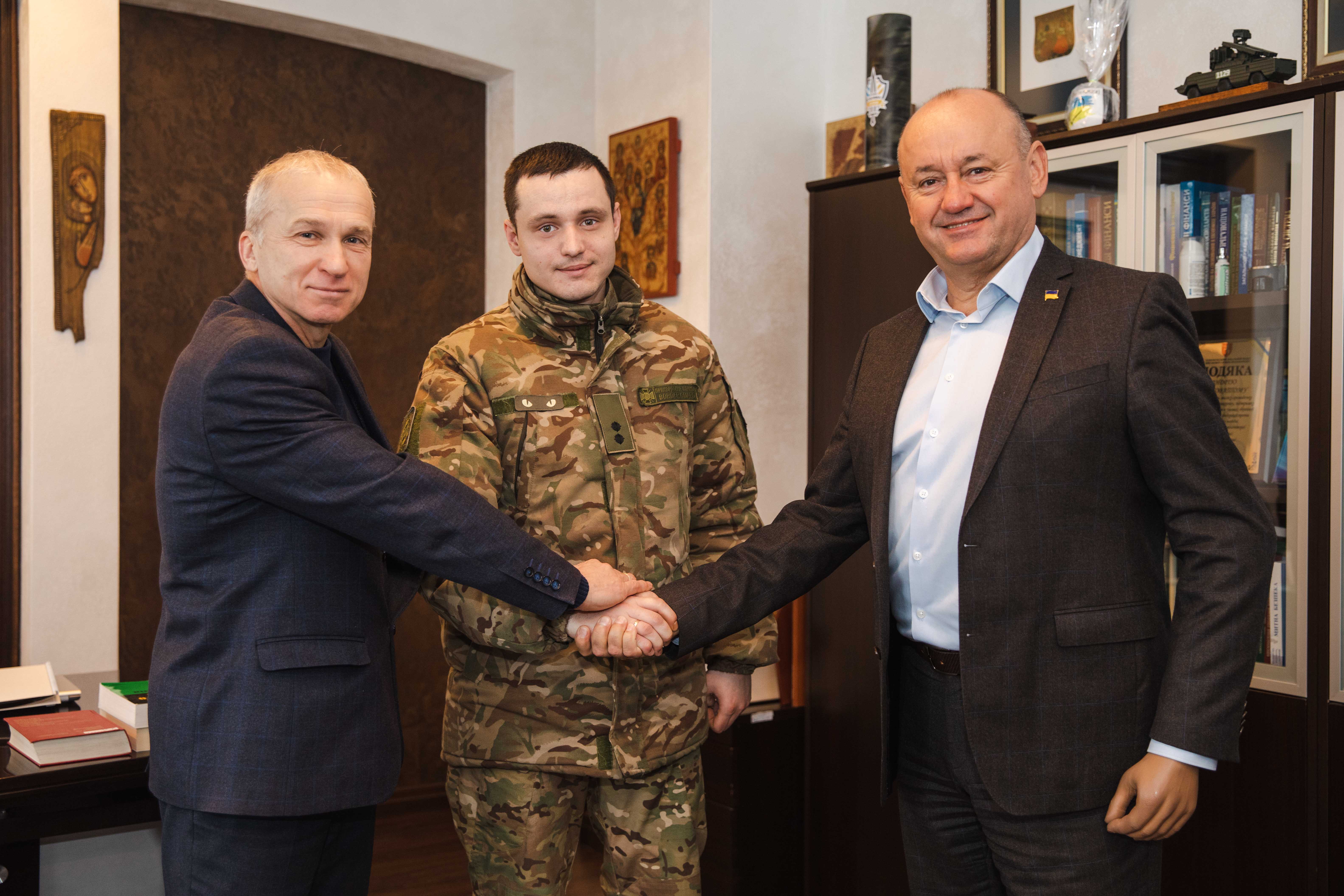 У ЗУНУ завітав лейтенант Юрій Запорожан