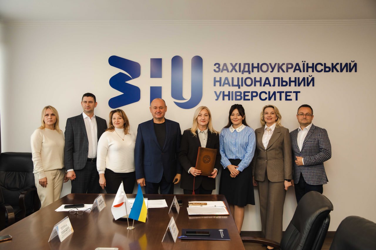 ЗУНУ підписав меморандум про співпрацю з Вищою школою міжнародного менеджменту Університету Аояма Гакуїн (Японія)