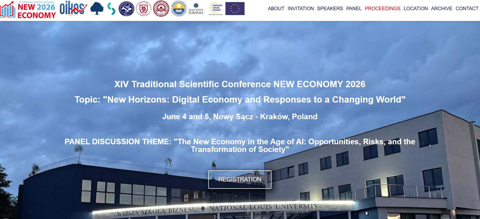 Запрошуються науковці ЗУНУ до участі в XIV Traditional Scientific Conference NEW ECONOMY 2026